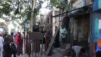 Jaipur Development Authority (JDA) launches demolition and anti-encroachment drive on New Sanganer Road (Photo/ ANI)