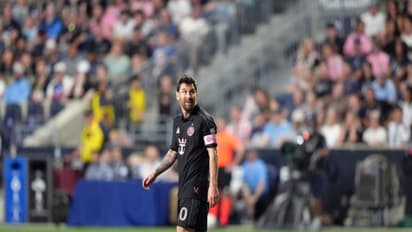 Lionel Messi during the Inter Miami vs Philadelphia Union match. (Photo: Kyle Ross-Imagn Images)