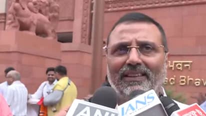 Parliamentary Standing Committee on Communications and Information Technology Chairman Nishikant Dubey (Photo/ANI)
