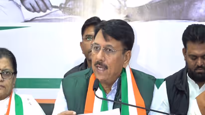 Congress leader Amit Chavda in Ahemdabad Press Conference (Photo/ANI)