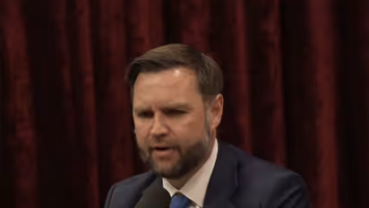 US Vice President JD Vance speaking in an interview with podcaster Joe Rogan (Photo/YouTube/PowerfulJRE)