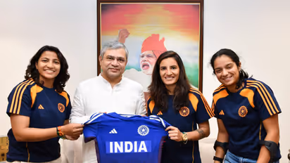 Sneh Rana, Renuka Singh Thakur and Pratika Rawal (Photo: Ministry of Railways)