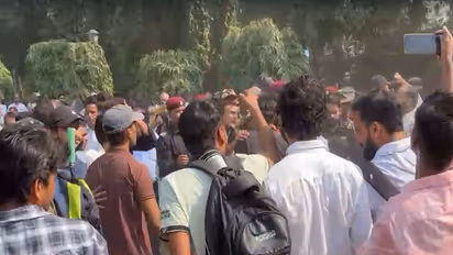 Student protest in Jamia Millia Islamia (File Photo/ANI)
