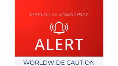 US issues worldwide travel caution amid rising West Asia tensions, warns Americans of potential security threats (Photo/X@TravelGov)