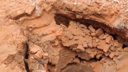 Well found at Saharanpur Collectorate mosque demolition site (Photo/ANI)