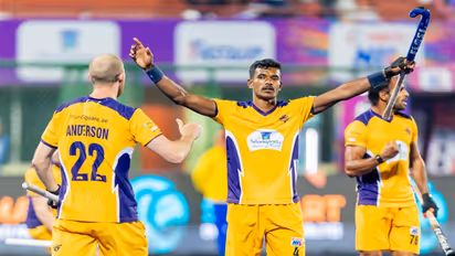 Players in action during Men's Hockey India League (Photo/HIL)