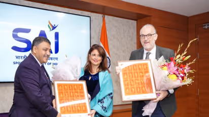 A visual from International Olympic Academy delegation visit. (Photo: PIB)