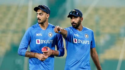 Axar Patel and Jasprit Bumrah (Photo: ANI)