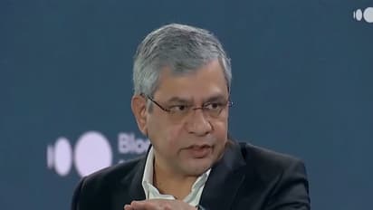 Union Minister of Electronics and IT Ashwini Vaishnaw at Bloomberg New Economy Forum in Singapore. (Photo/ANI)