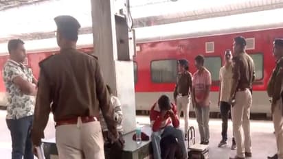 RPF and GRP apprehend two men at Odisha’s Bhubaneswar Railway Station (Photo/ANI)