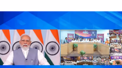PM Modi interacts with participants of Viksit Vibrant Village Program 2026 (Photo/X@narendramodi)