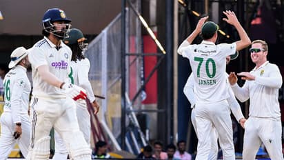 South Africa's Simon Harmer and Marco Jansen. (Photo/ANI) 