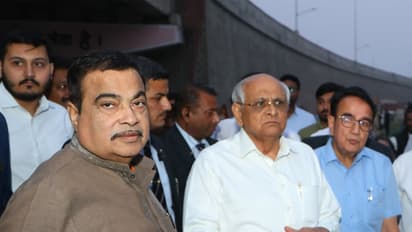Union Minister Nitish Gadkari with Gujarat CM Bhupendra Patel (Photo/X/@CMOGuj)