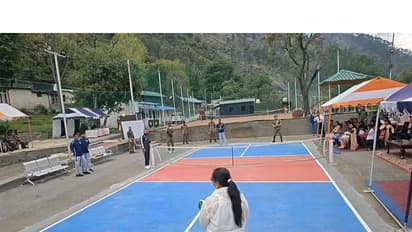 CRPF’s 84 Battalion inaugurates J-K's first Pickleball court (Photo/ANI)