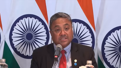 Secretary (West) in the Ministry of External Affairs, Sibi George (Photo: YouTube@ Ministry of External Affairs, India)