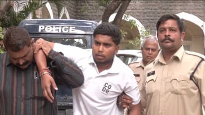 Accused Rahul Bhati in police custody (Photo/ANI)