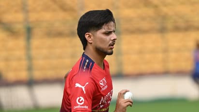 RCB bowler Rasikh Dar Salam. (Photo/ANI)