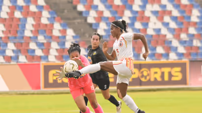 East Bengal FC Women team player against Rovers FC (Guam) in the AFC Women’s Champions League. (Photo: AFC Media)
