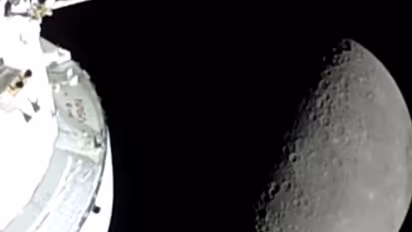 The Artemis II crew observes Moon (Photo/X@NASA)