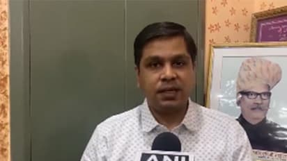 Rishabh Nahata, the librarian of Bikaner's Abhay Jain Library, (Photo/ANI)