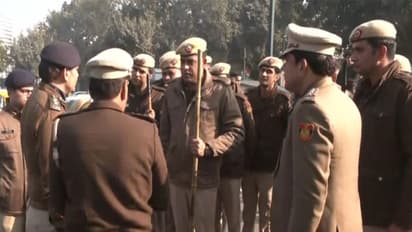 Delhi Police conducting a mock drill in Connaught Place ahead of New Year (Photo/ANI)