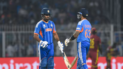 India's Sanju Samson and skipper Suryakumar Yadav. (Photo/ANI)