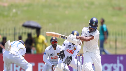 India's Devdutt Padikkal batting on Day 1 of the Colombo Test (Photo: ANI)