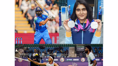 Shreyas Iyer, Esha Singh and Satwiksairaj Rankireddy-Chirag Shetty. (Photo: ANI)