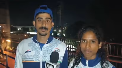 Manu TS and Vithya Ramraj. (Photo/ANI)