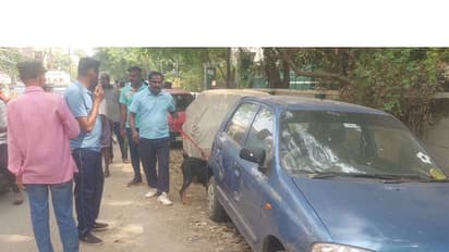 Police teams investigate incident of man hacked to death in Tiruchirappalli (Photo/ANI)