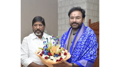 Telangana DY CM Bhatti Vikramarka Mallu and Union Minister G Kishan Reddy (Photo/X/@Bhatti_Mallu)