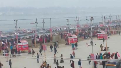 Visual from the Magh Mela in Prayagraj (Photo/ANI)
