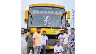 Intercepted a passenger bus near New Bus Stand in Samba (Photo/NCB)