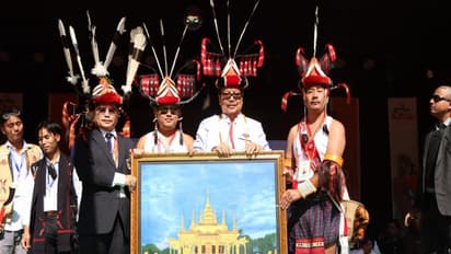 Chowna Mein, Deputy Chief Minister Arunachal Pradesh at 57th Central Chalo Loku Festival (Photo/ANI)