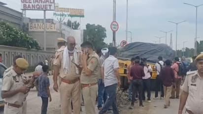 Visual from the accident site on Ajmer Road (Photo/ANI)
