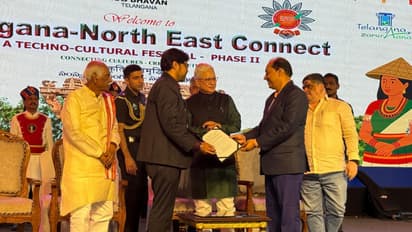 Dr. Shankar Chakraborty felicitated by Telangana governor (Photo/ANI)