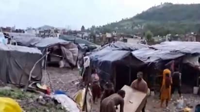 Heavy rainfall and flash flood hit Rajouri district (Photo/ANI)