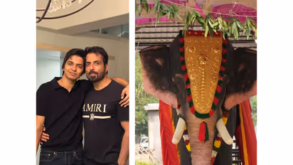 Sonu Sood and his son Ayaan Sood (Image source: Sonu Sood)