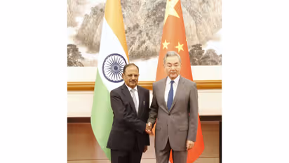 National Security Adviser Ajit Doval and Chinese Foreign Minister Wang Yi (Photo/fmprc.gov)