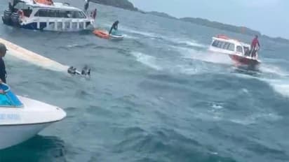 Visuals from the boat accident site in Phu Quoc, Vietnam. (Photo/Vietnam Government Electronic Newspaper)