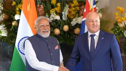 PM Modi with New Zealand PM Christopher Luxon (Photo/ANI)