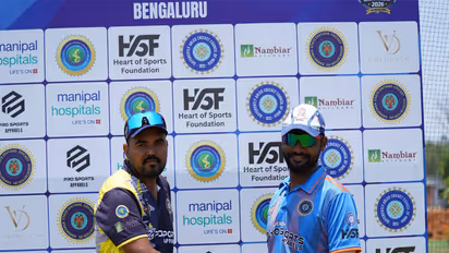 Uttar Pradesh captain Rahul Singh and Mumbai captain Karan Chokate (Image: DCCI)