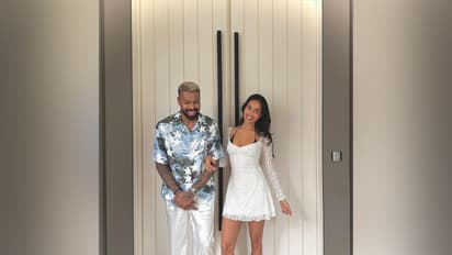 Hardik Pandya and Mahieka Sharma (Photo/Instagram@hardikpandya93)