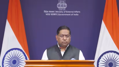 MEA spokesperson Randhir Jaiswal (Photo/YouTube/MEA)