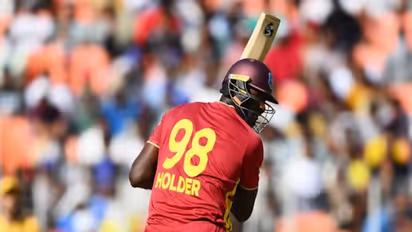 Jason Holder in action. (Photo: ICC)