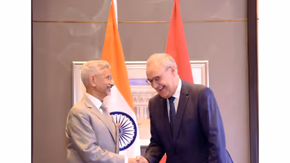 External Affairs Minister S Jaishankar calls on Swiss Confederation President Guy Parmelin during his State visit to India. (Photo: X/@DrSJaishankar)