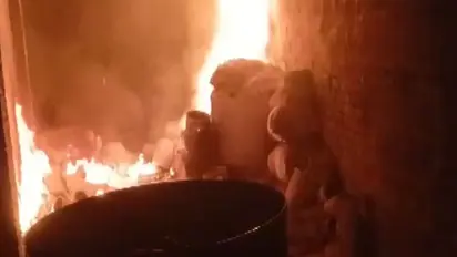 Fire broke out at a chemical factory in Meerut (Photo/ANI)