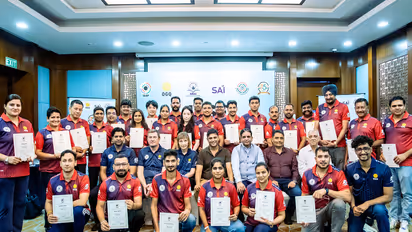 A total of 28 participants from four Asian countries are attending the ISSF EST Course. (Photo: NRAI)