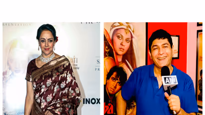 Actor-politician Hema Malini, RJ Anirudh (Image source: ANI)