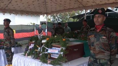 Wreath-laying held for Assam Rifles jawans killed in Ukhrul ambush (Photo/ANI)
